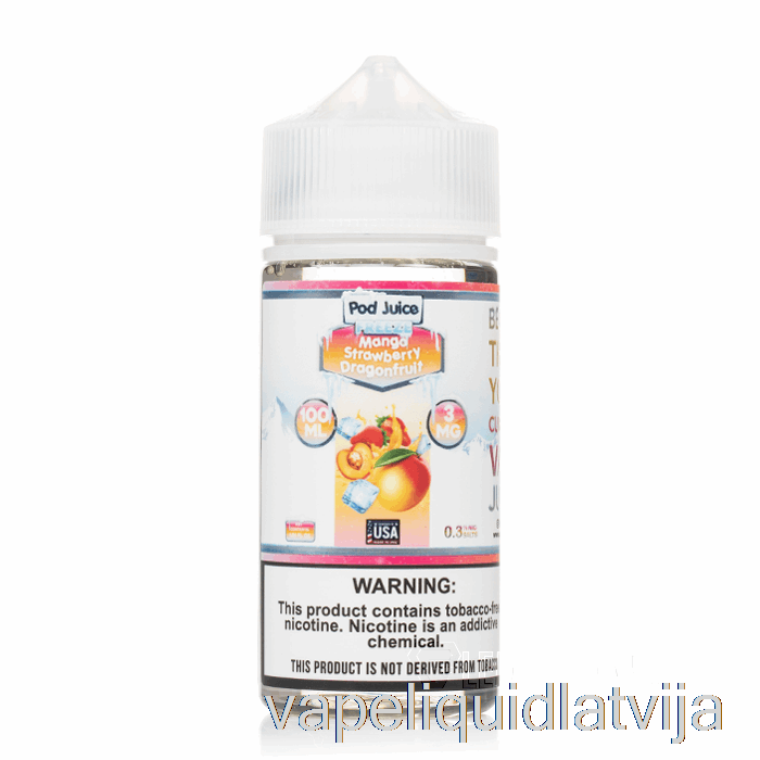 Sasaldēt Mango Zemeņu Pūķa Augļu - Pāksts Sula - 100ml 3mg Vape šķidrums